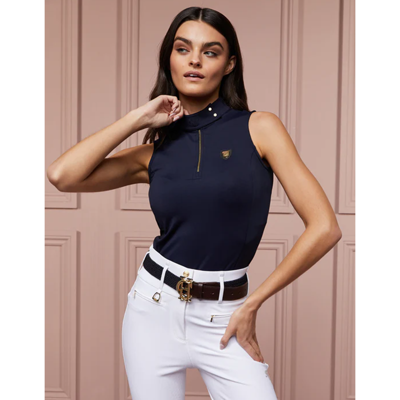 Holland Cooper Elite Sleeveless Base Layer - Ink Navy-1